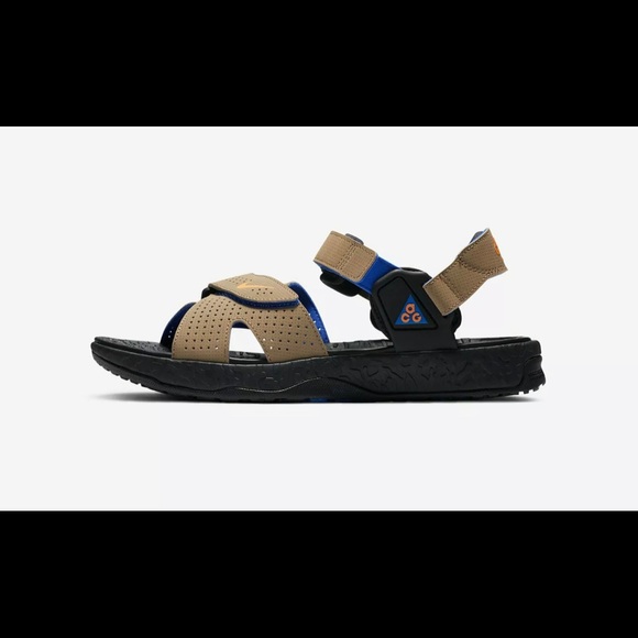 Nike ACG Deschutz Khaki Blue Orange Sandals CT3303 - Picture 8 of 9
